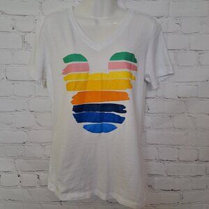 100% Cotton Mouse Graphic Short Sleeve Top Size Small